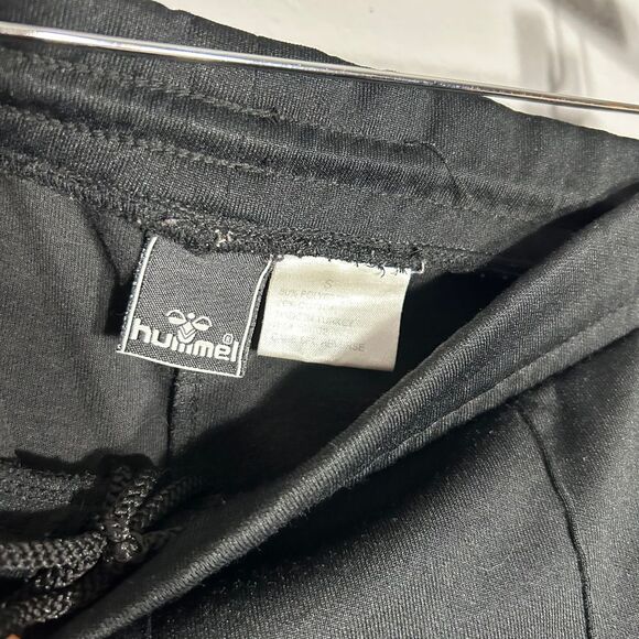 Hummel Track Pants Athletic Training Warm Up Black White Stripe Women's Size S - Picture 5 of 6